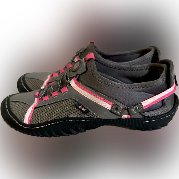 Jeep J-41 Charcoal Tahoe Sneakers with pink accents.  Sz:8.5 Super Cute! - Picture 5 of 8